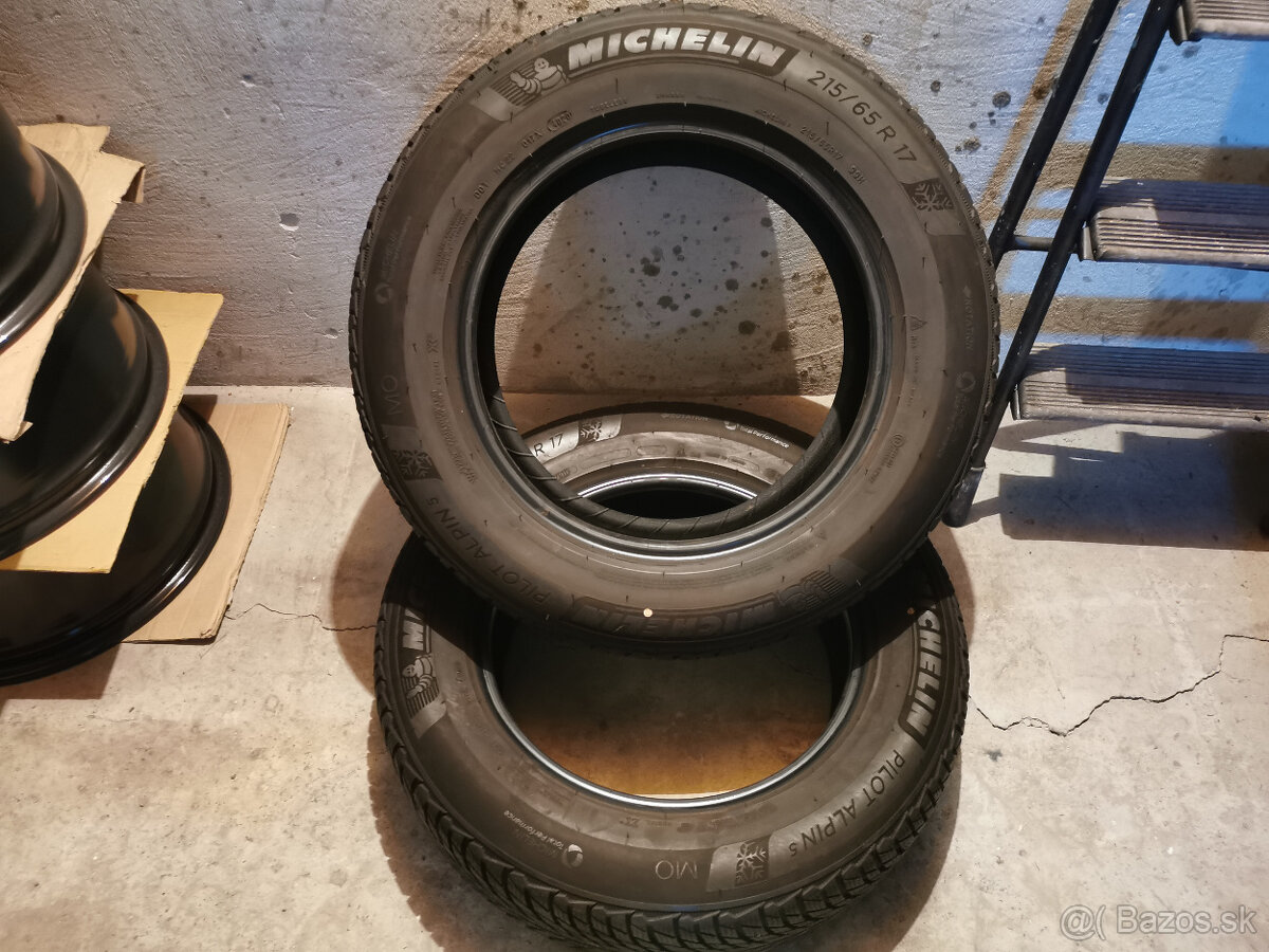 215/65 R17 - zimné pneu Michelin (2 ks) 6,6 mm