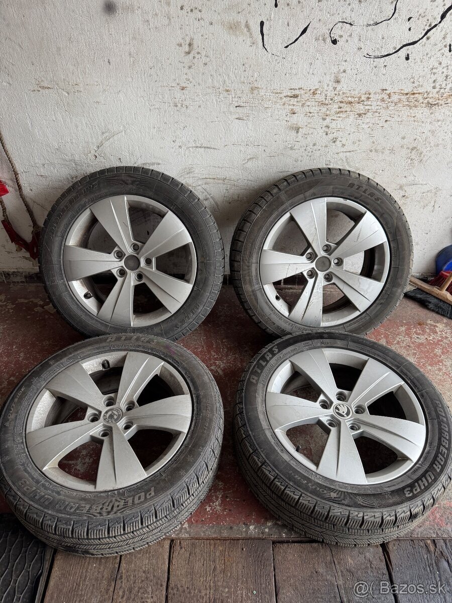 215/55 r17 zimné 5x112 R17 Superb