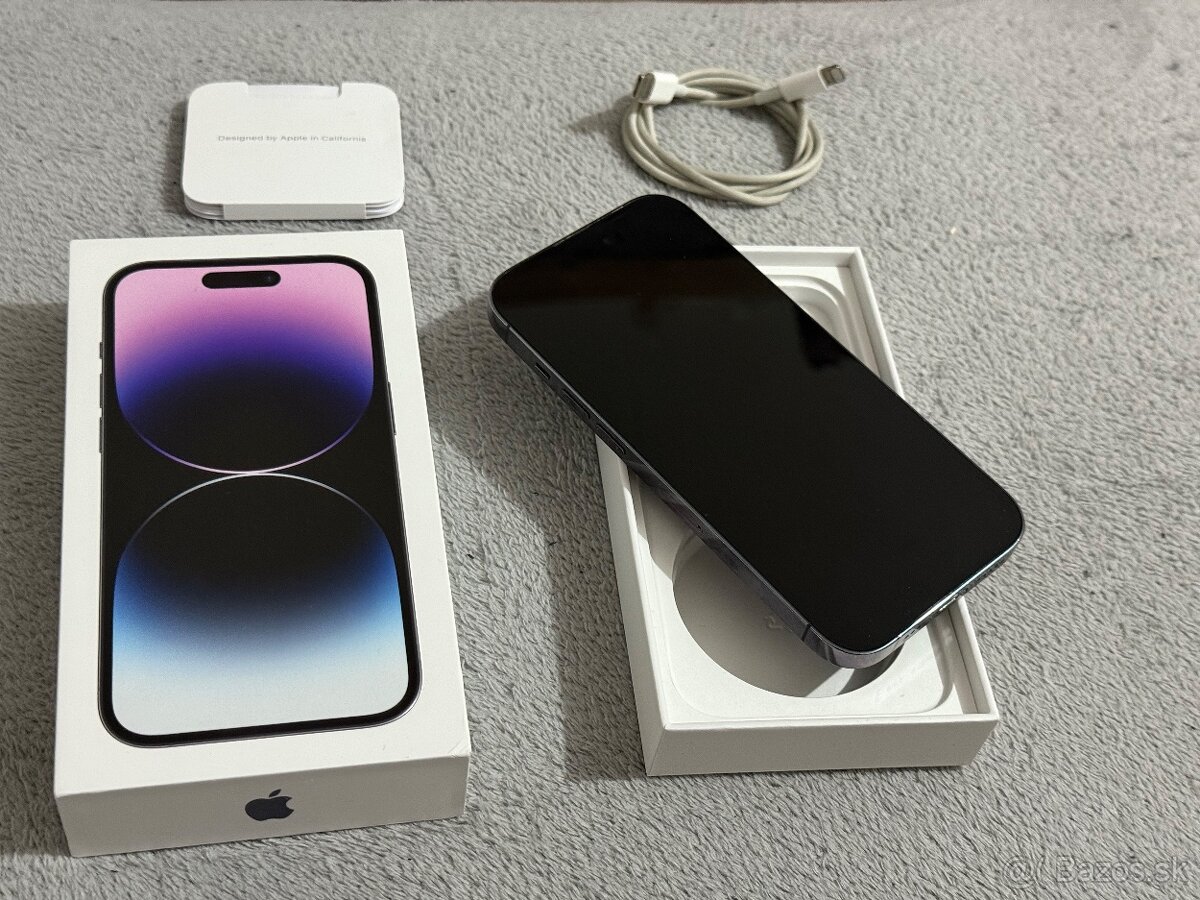 Predám Apple iPhone 14 PRO 256GB Deep Purple Bežné známky