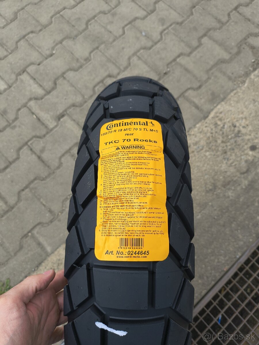 Continental 150/70r18 tkc70 rocks