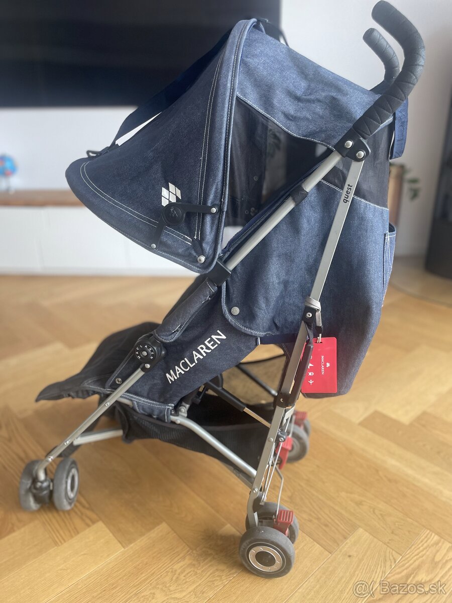 Maclaren Quest Stroller (Denim Indigo)