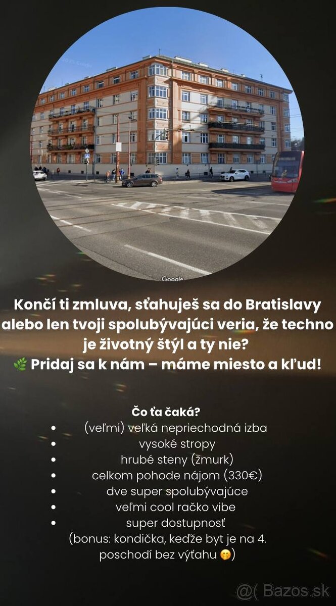 nepriechodná izba v byte na Račianskom mýte