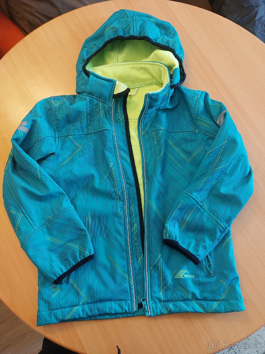 Detska softshellova bunda velkost 130