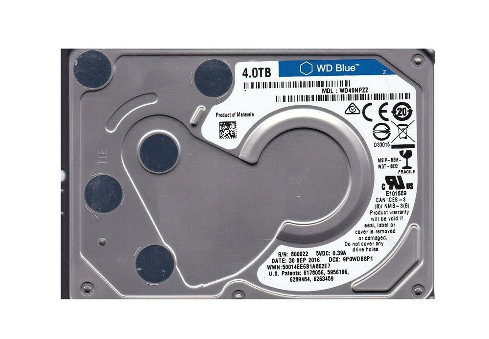 Western Digital WDC WD40NPZZ-00A9JT0 4TB