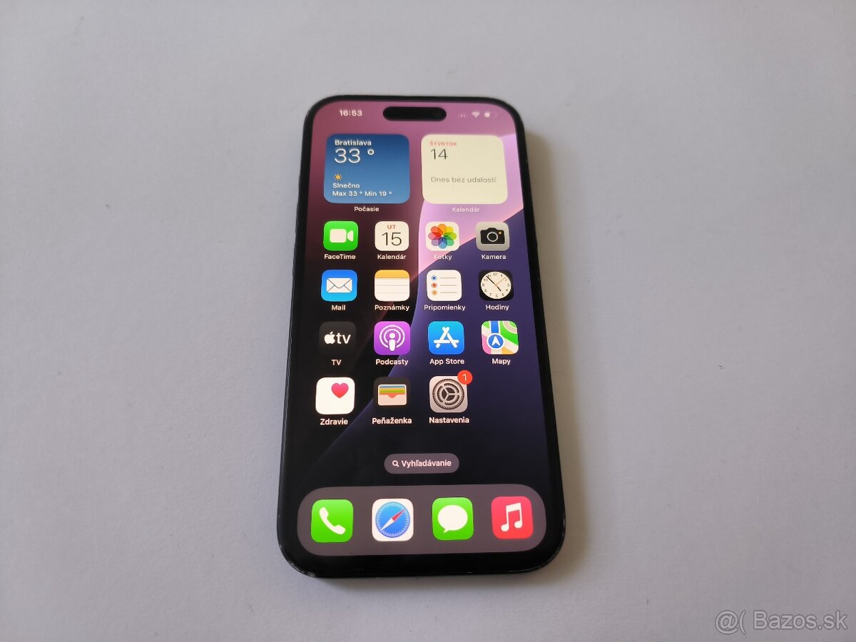 apple iphone 15 128gb Midnight / Batéria 88%