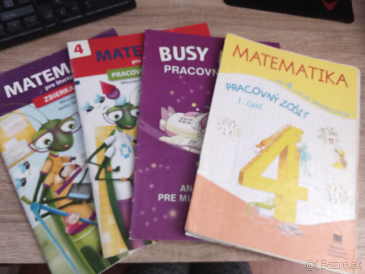 predám prac. zošity pre 4 . ročník