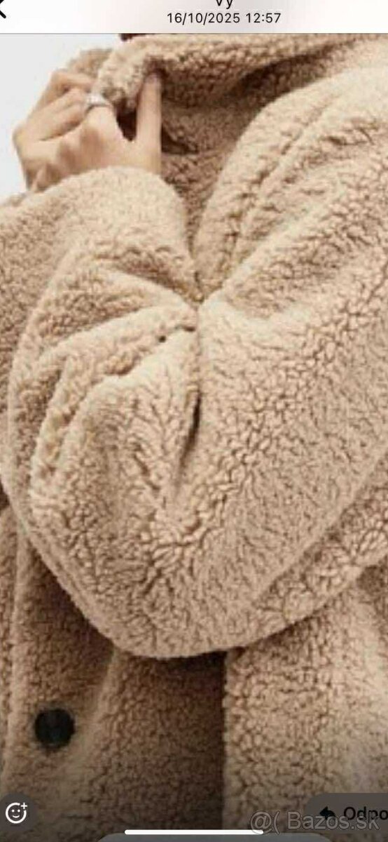 Kožušinovy značkovy kabát-  uplne nový, nenosený
