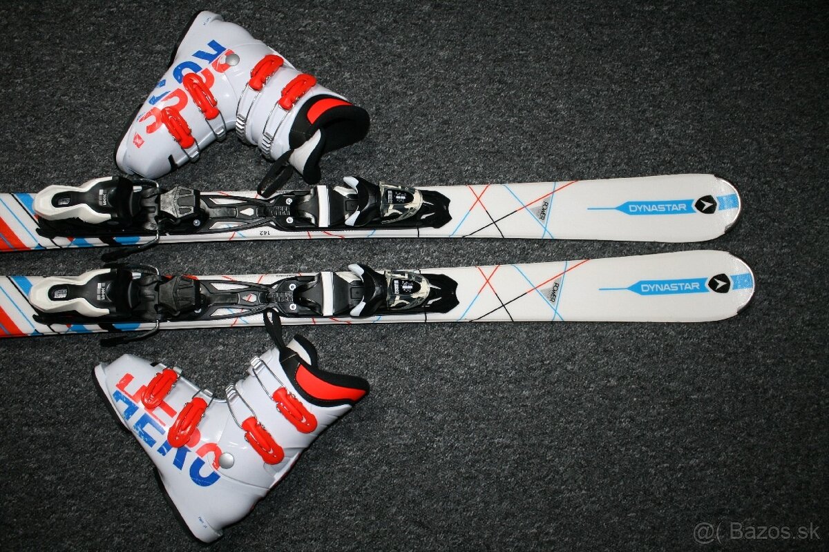 lyže Dynastar Powertrack 144 cm , lyžaky Rossignol