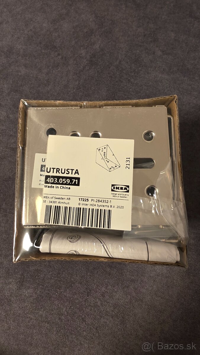 Rohové kovanie Utrusta do Ikea kuchyne Metod