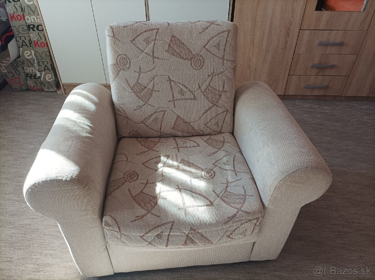 Kreslá jednomiestne 2ks (cena za obe kresla spolu)