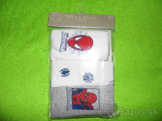 Slipy Spiderman, veľkosť 116 (NOVÉ, s poštovným)