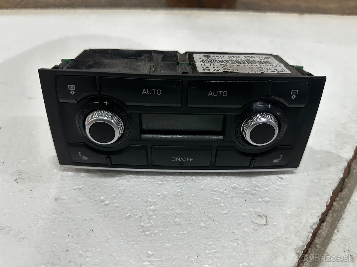 OVLÁDACÍ PANEL KLIMATIZÁCIE 4E0919158D AUDI A8 D3 LIFT 05-07