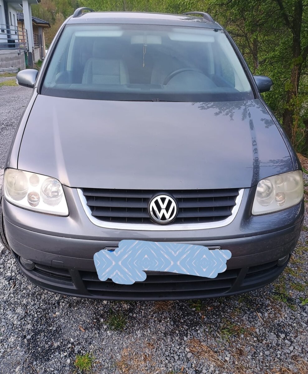 Predám WV Touran 1,9 TDI, 77 kw,bkc bez dpf