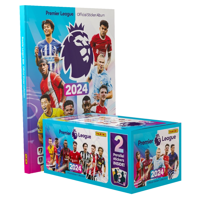 Nálepky Panini Premier league 2024 a Karty Panini PL 2025