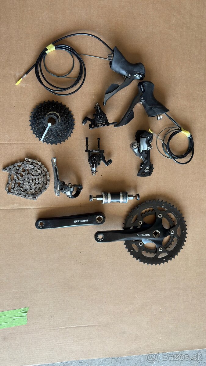 Cestná-gravel sada shimano Claris