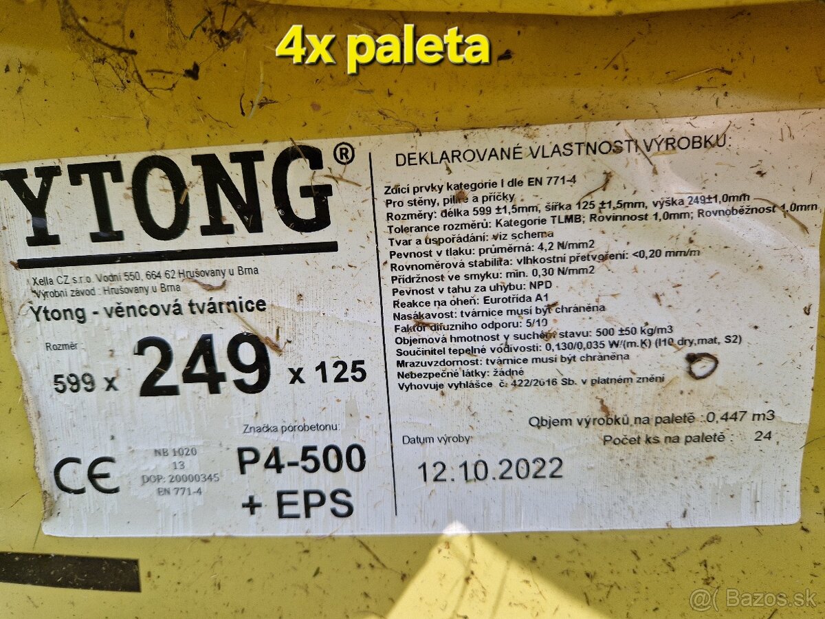 Ytong....vencová tvarnica s EPS