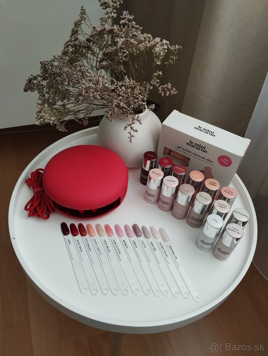 Le mini macaron - gél laky, klipy, LED lampa