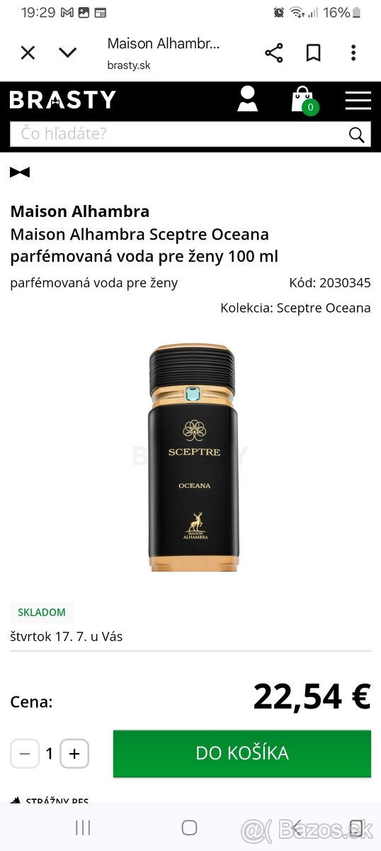 Parfém sceptre oceana