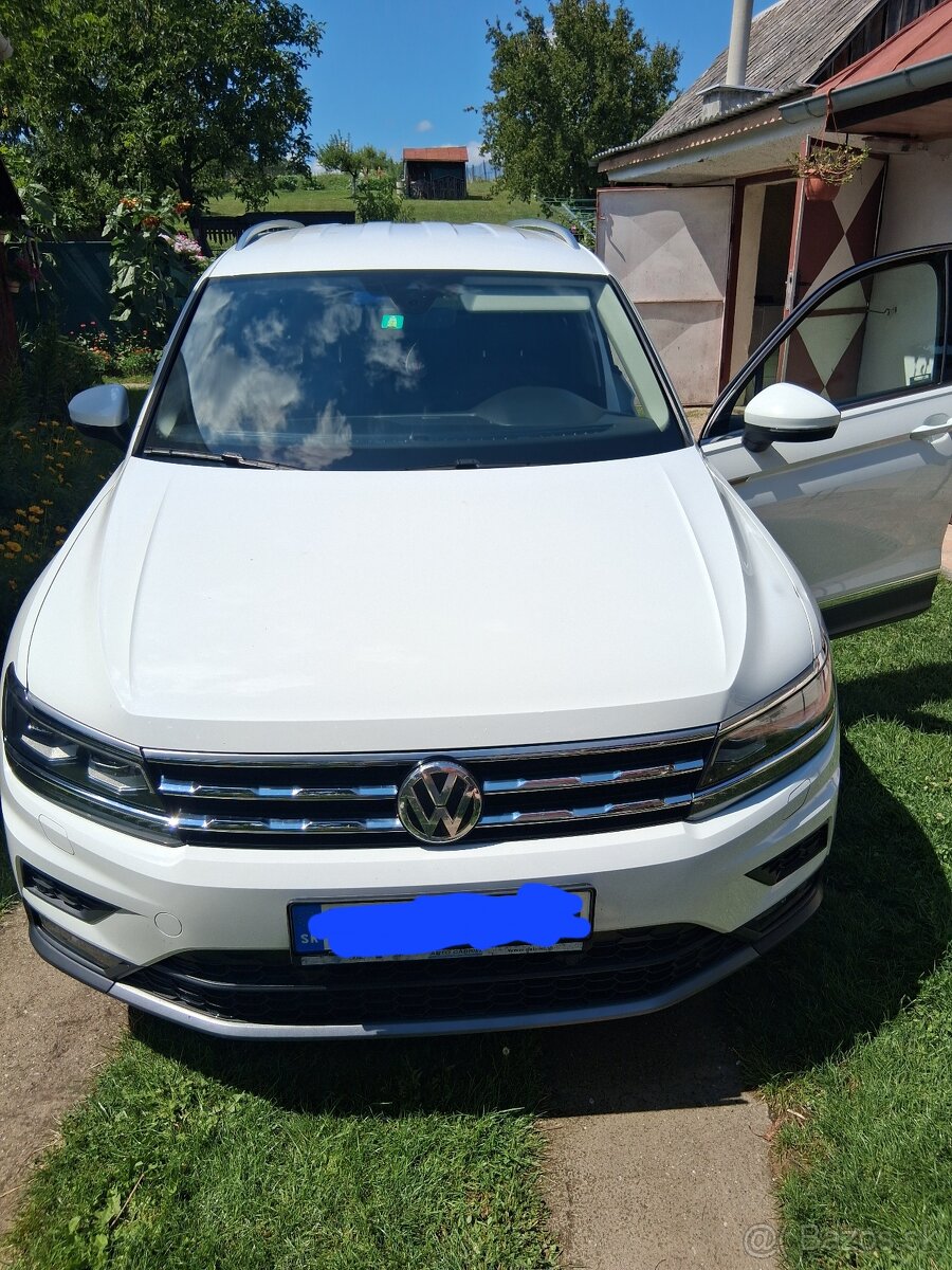 VW tiguan allspace,7 miestny,2.0 tdi,110 kw,dsg,4motion