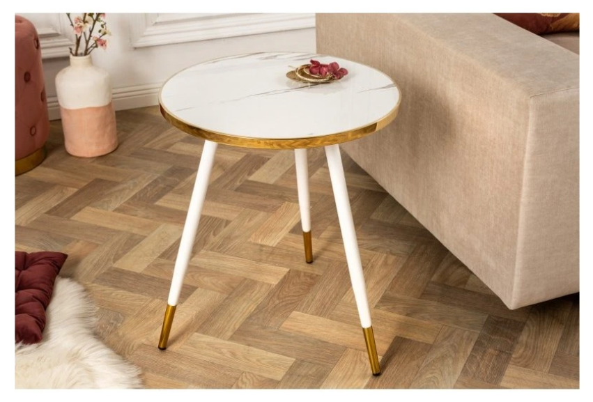 Konferenčný stolík Paris 45 cm biely