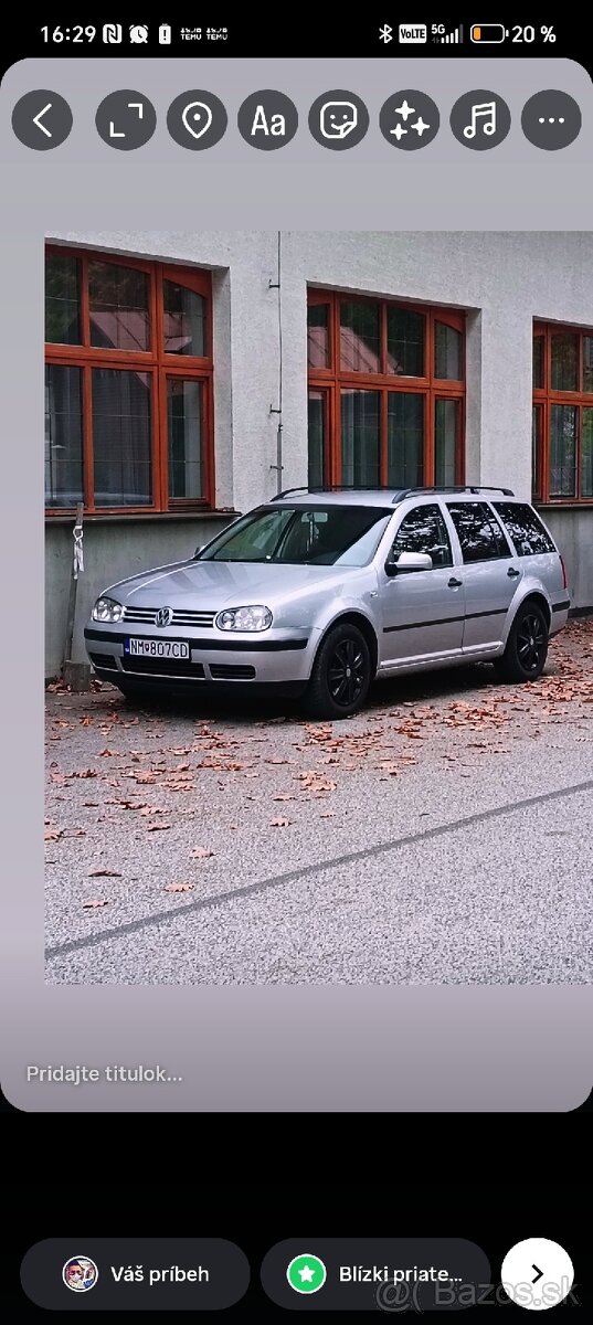 Golf 4 1.9 TDI 74kw 2004 NOVÁ STK EK