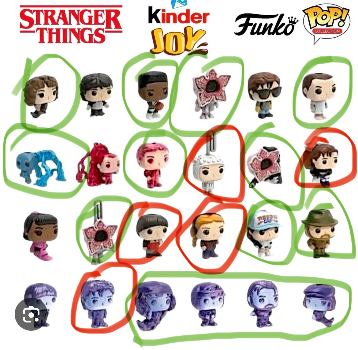 Figúrky zo Stranger things