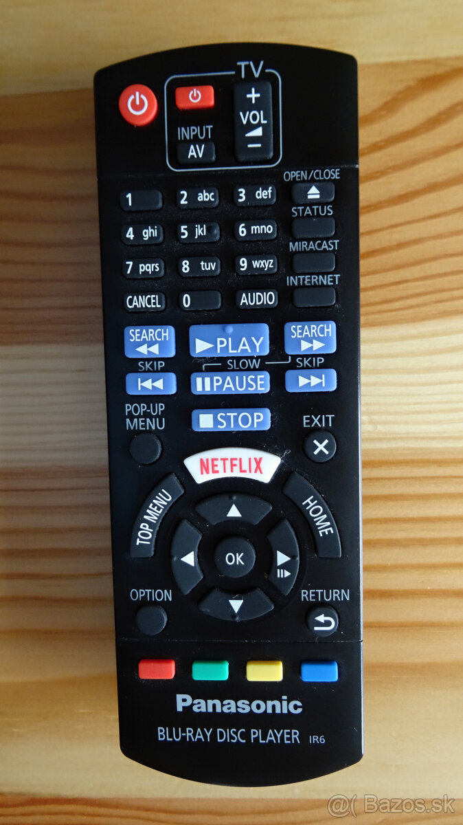 Diaľkový ovládač Panasonic DMP-BDT 381EG