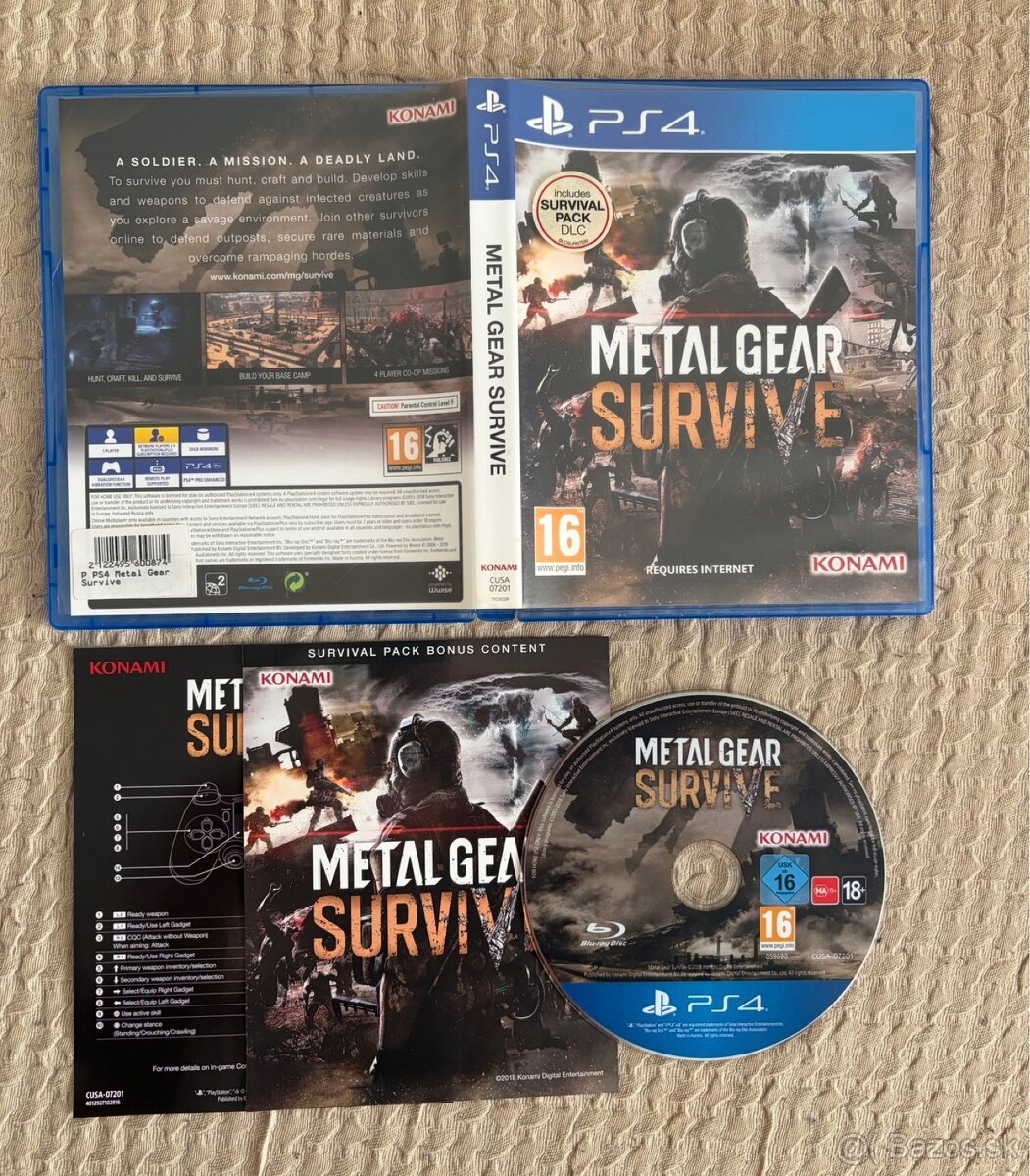 Metal gear: survive ps4