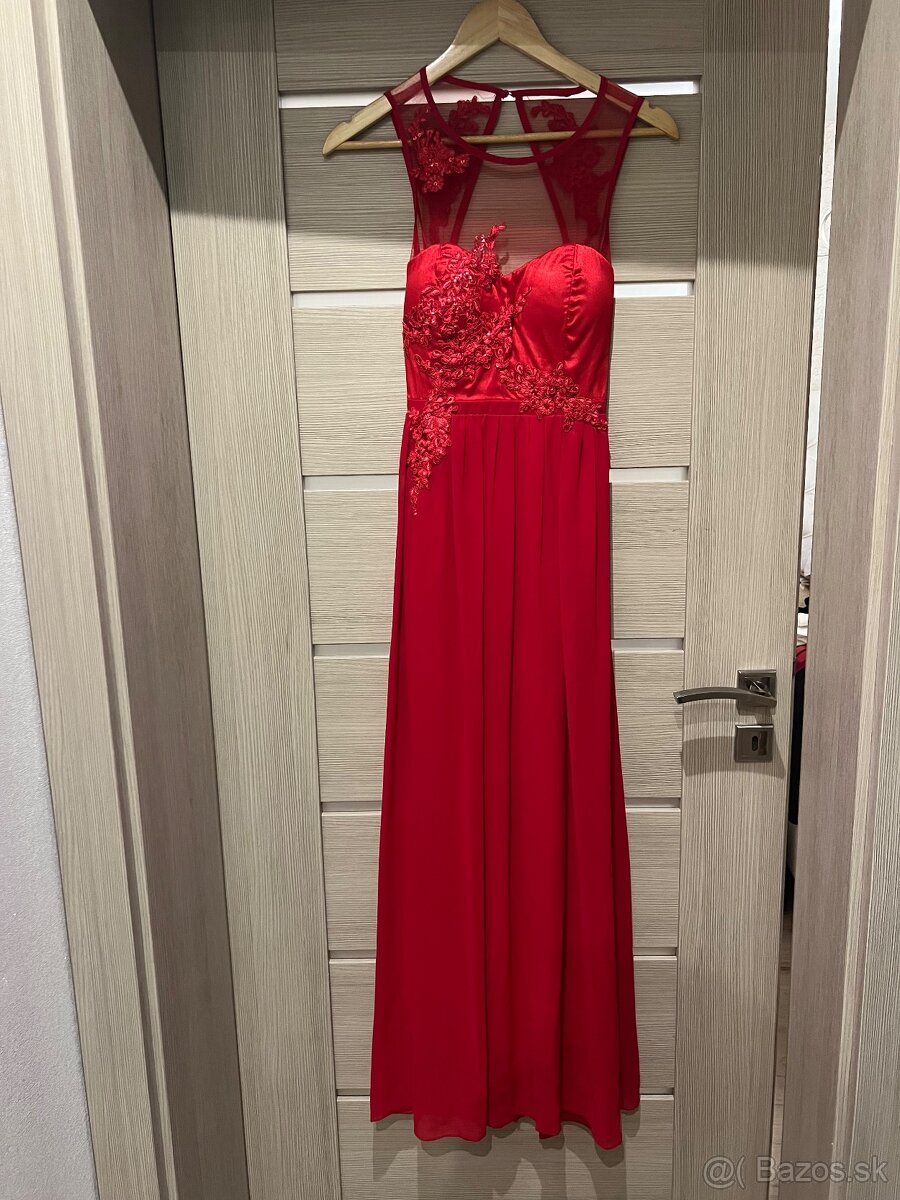 Červené spoločenské šaty Eva & Lola