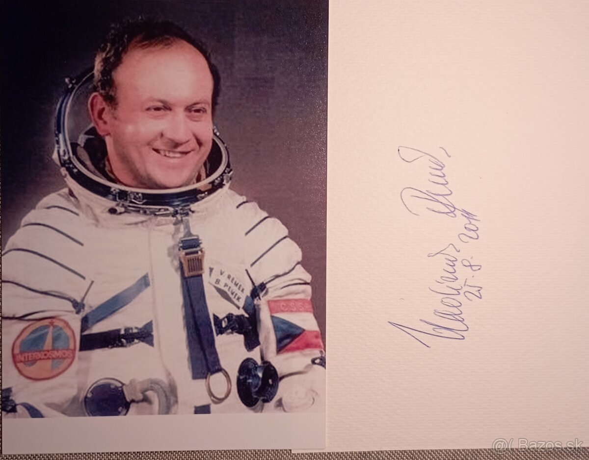 Autogram - podpis Vladimír Remek