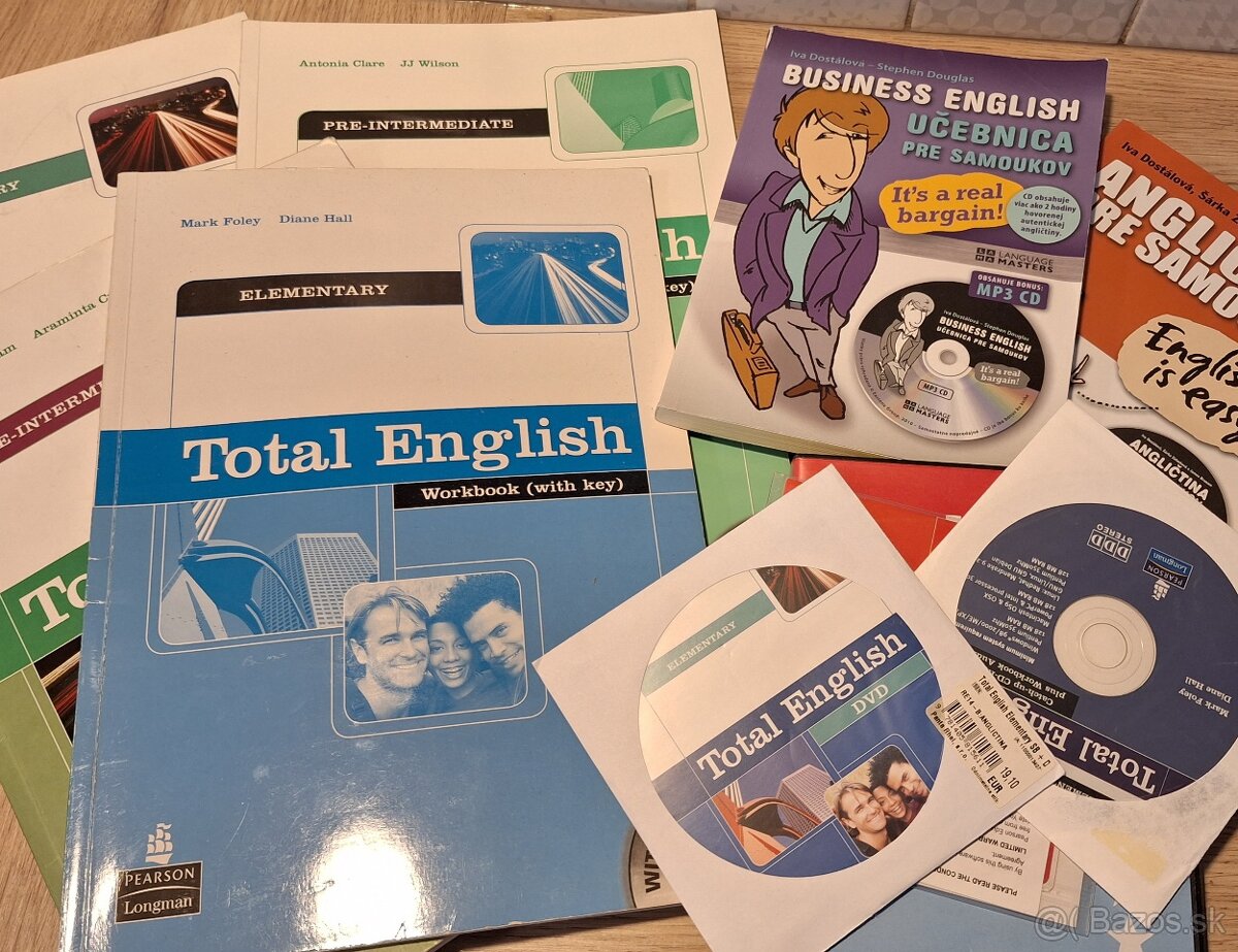Anglicke učebnice a CD