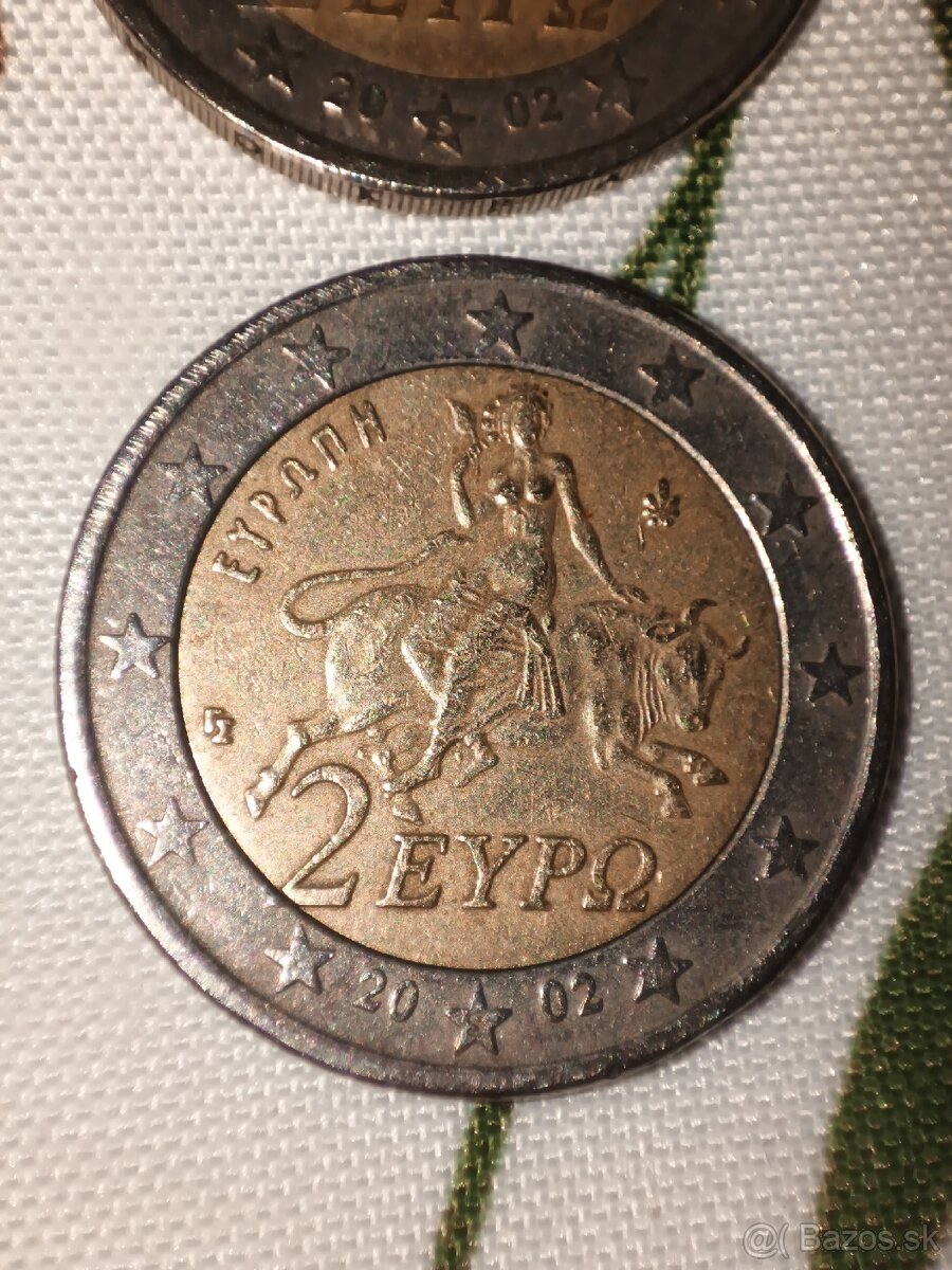 Na predaj dve Grécke zberateľské mince v hodnote 2 eurá