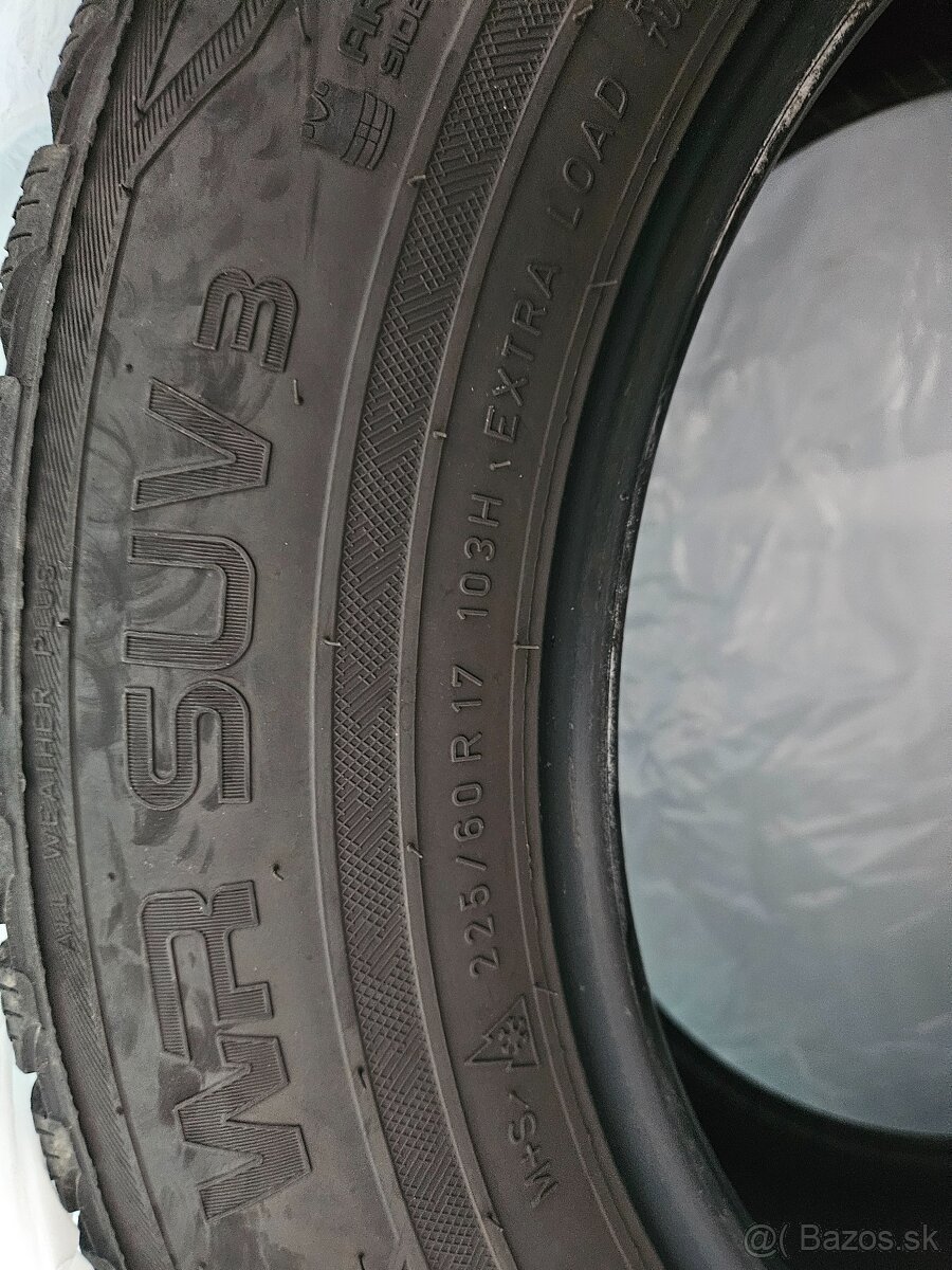 Predám zimné pneumatiky 225/60R17 103H Nokian.