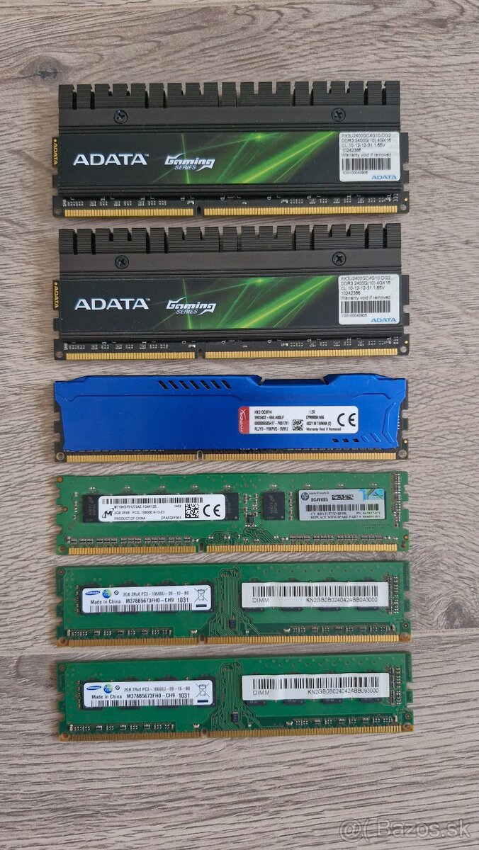 DDR3 2GB 4GB DIMM 1333 2400
