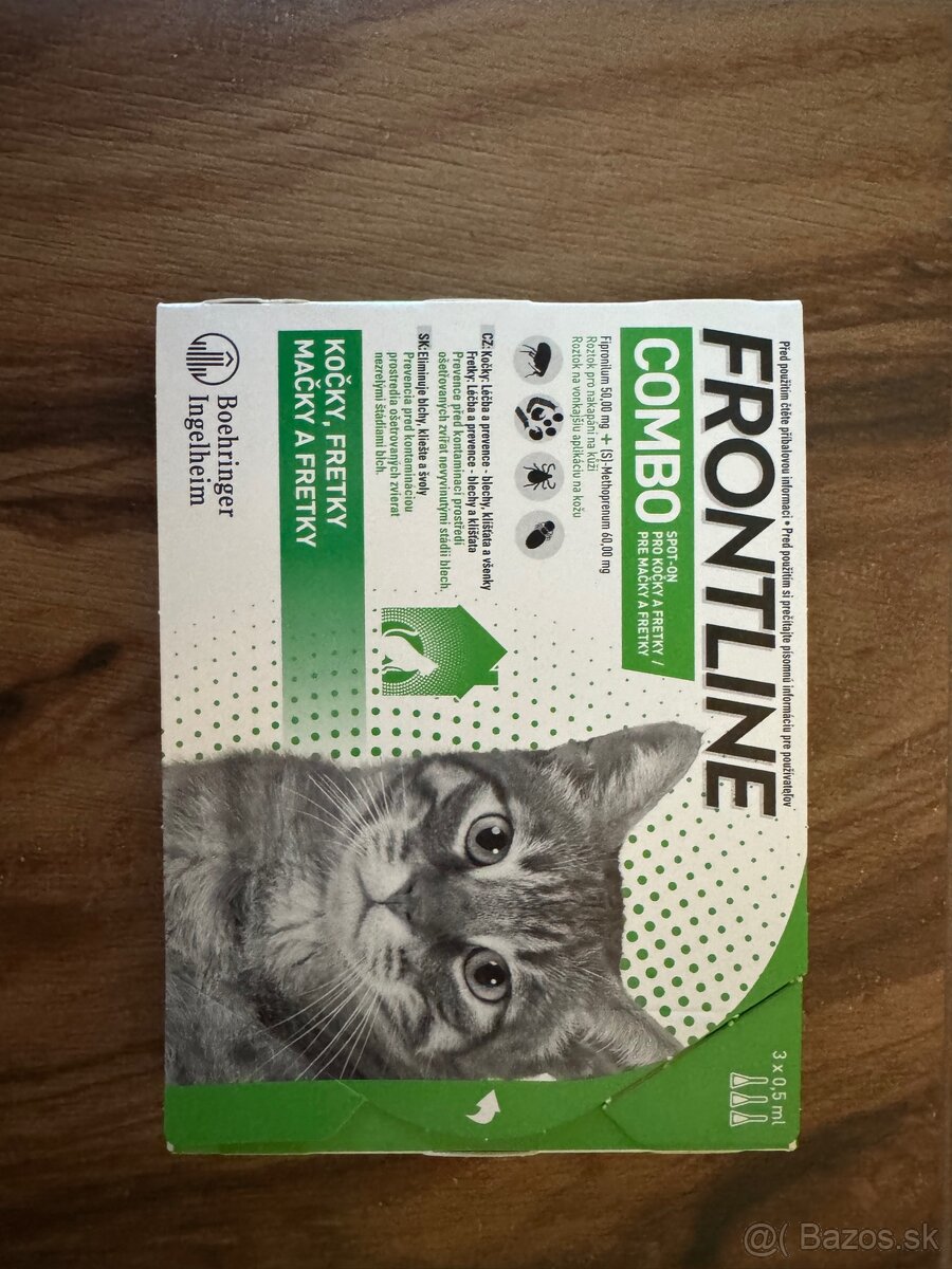 Frontline Combo spot-on cats auv sol 3x0.5 ml