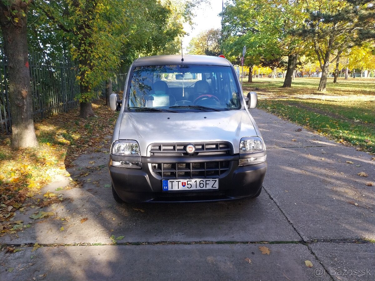 Predam Fiat doblo 1.9jtd 74kw ťažné 5miestne klima rv2002