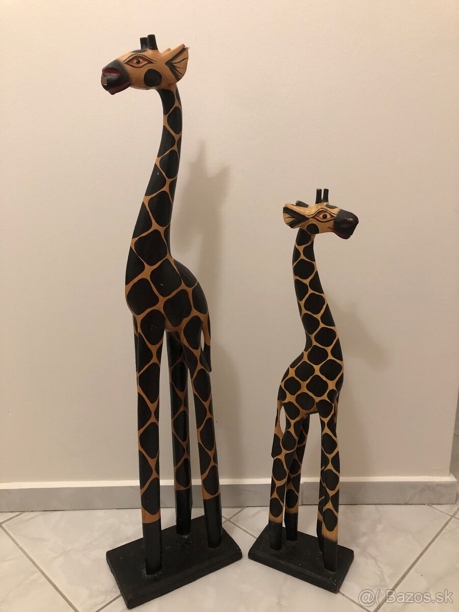 Drevené Žirafy 2ks - 90’ roky