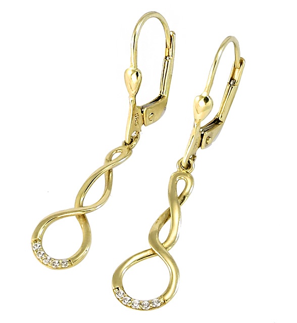 Zlaté náušnice Glare 516