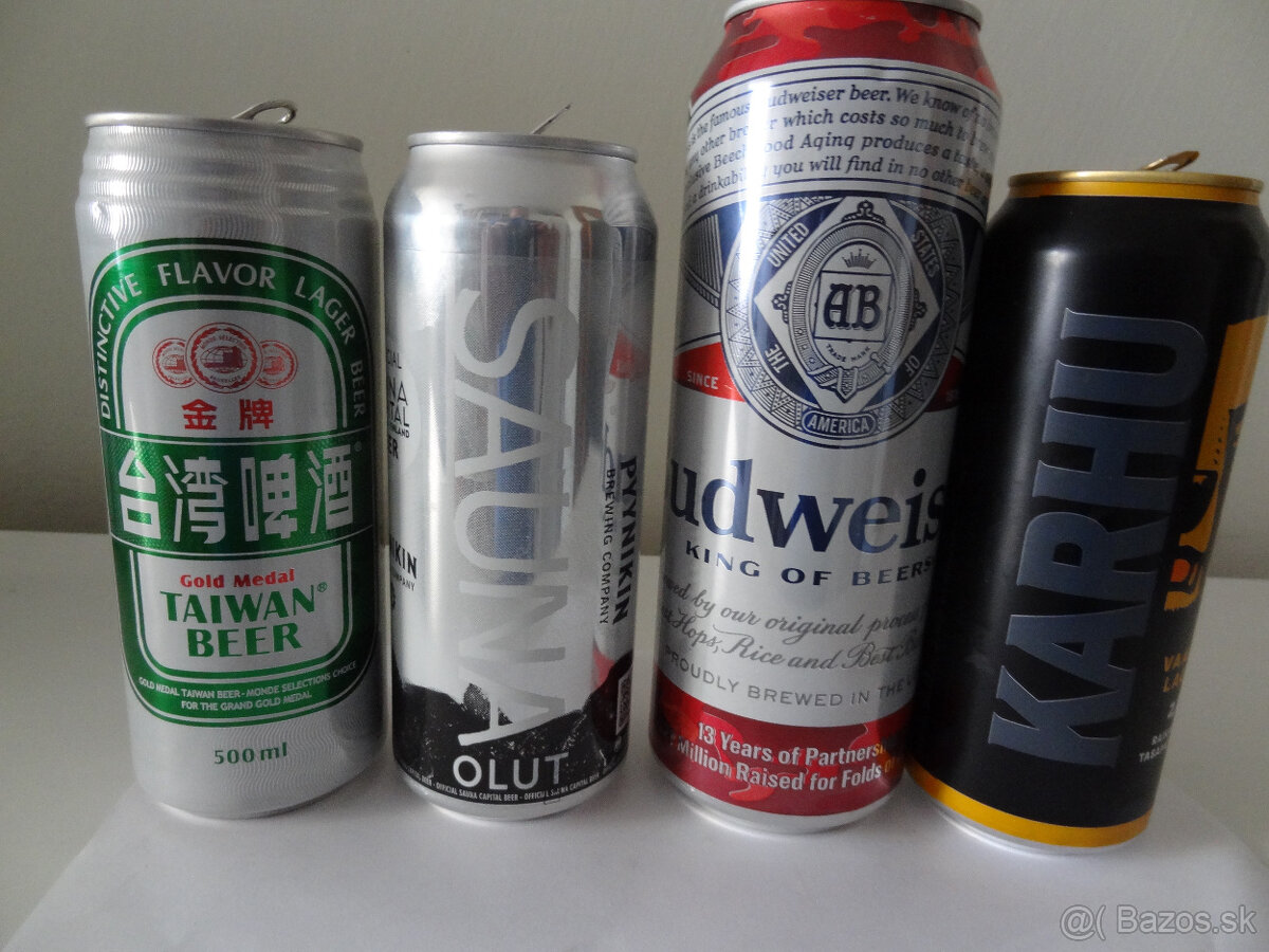 Predám pivo z Taiwanu a plechovky od piva