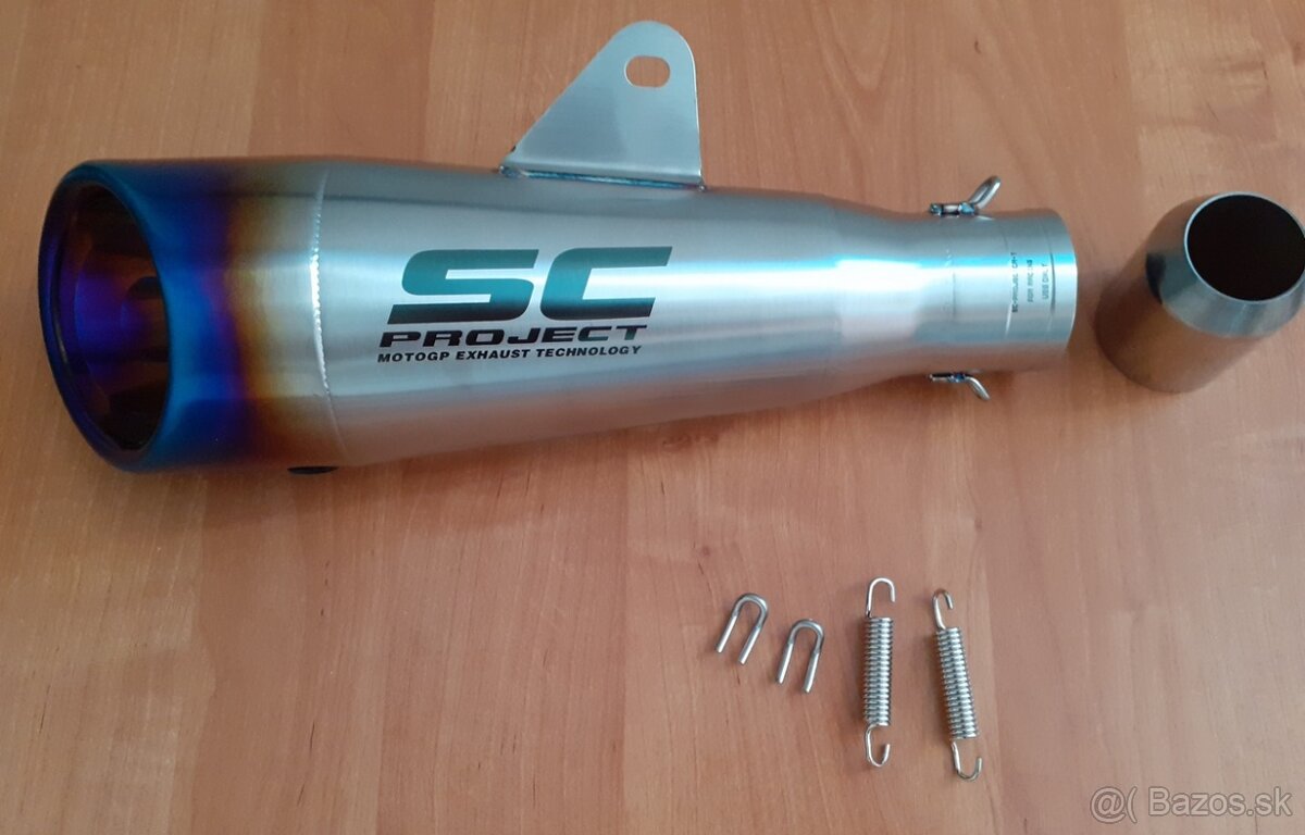 Športový  univerzálny   Nerezový  ladený  moto výfuk - Nový