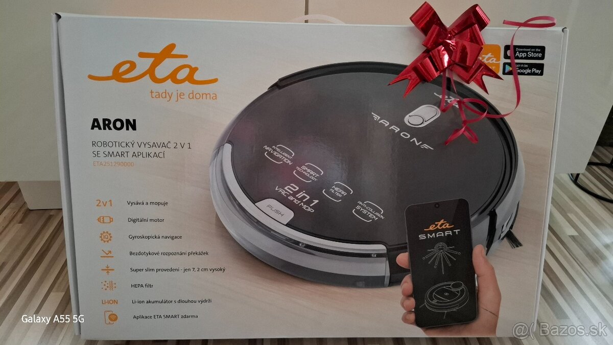 Robotický vysávač ETA Aron 2in1