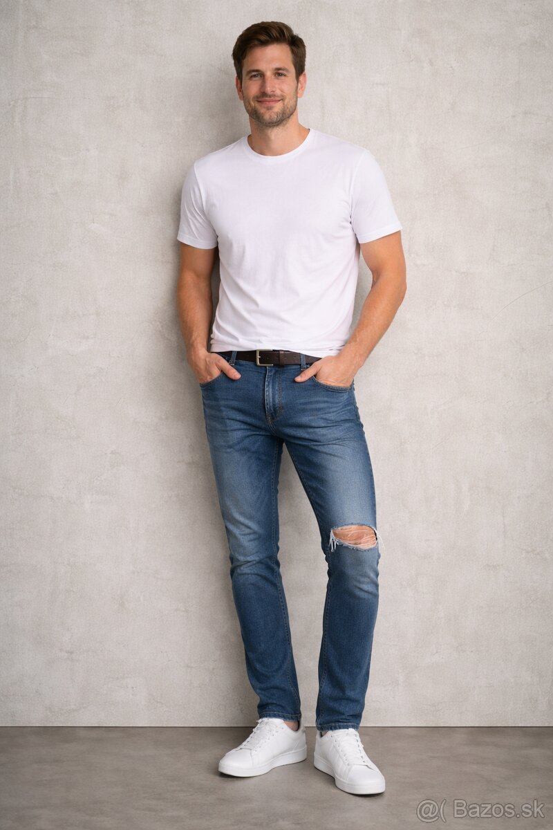 Modré rifle Zara, 46/L