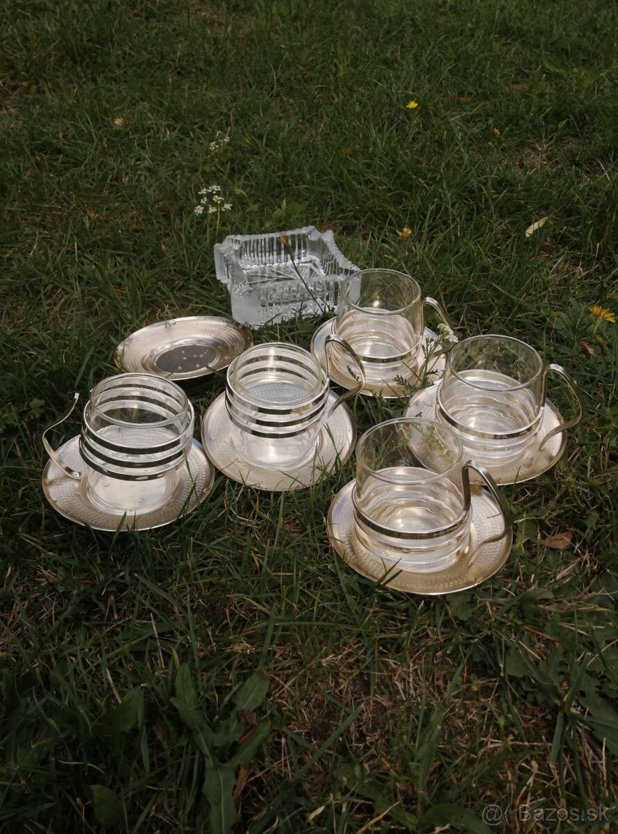 Starožitná súprava pohárov