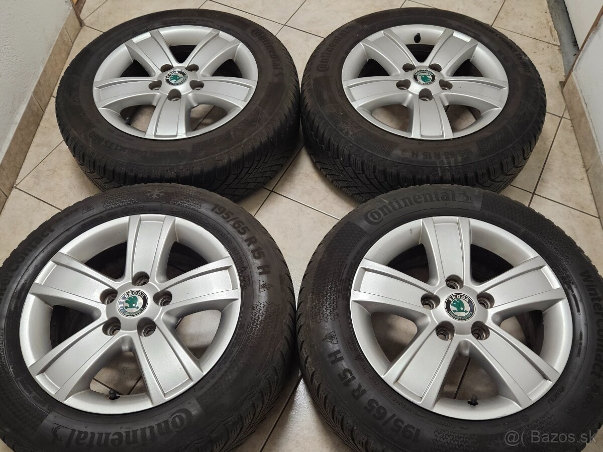 zimné 15" ŠKODA (5x112), Continental