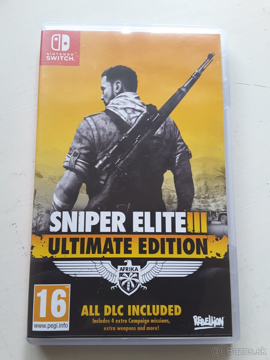 Predám hru na Nintendo Switch Sniper Elite 3 Ultimate Editio