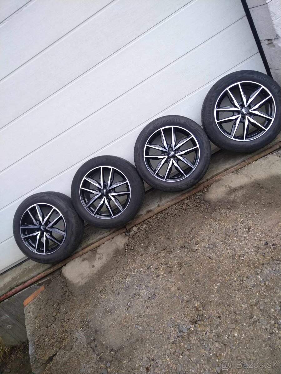 17 alu ŠKODA,VW,SEAT + letné pneu.