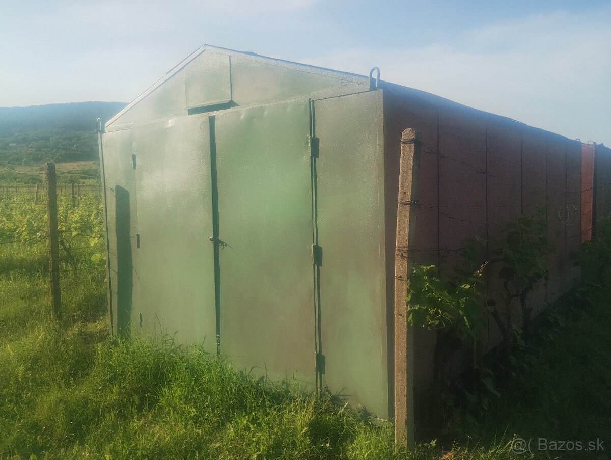 Budička plechová búda sklad 6 x 3 m x 2,4