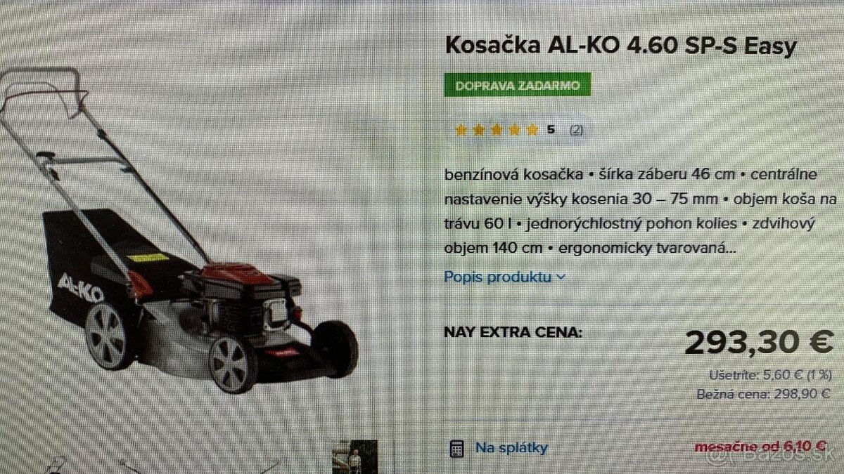 Benzínová kosačka AL-KO 4.60 SP Easy