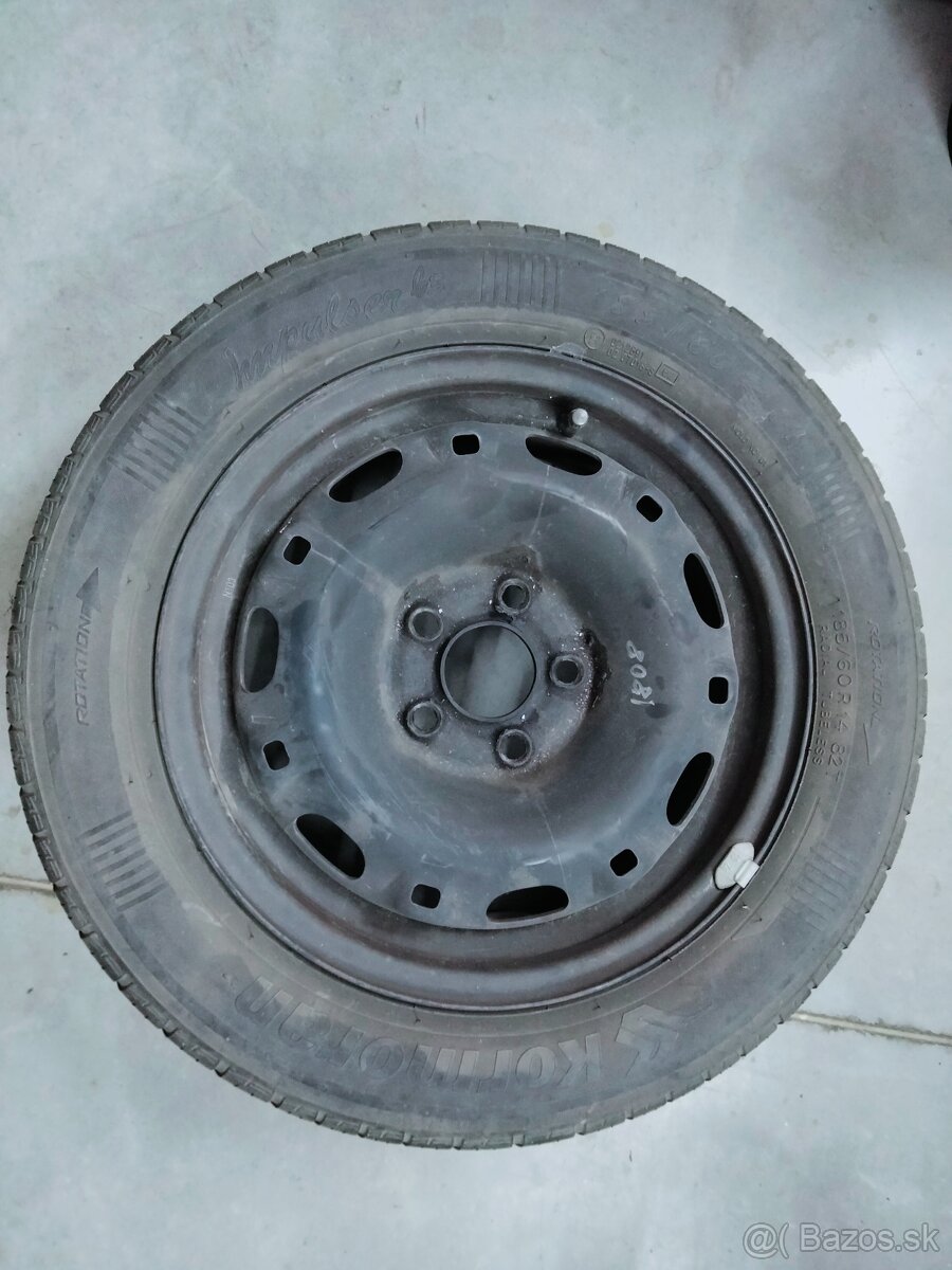 Oceľové disky s letnými pneu 185/60/R14