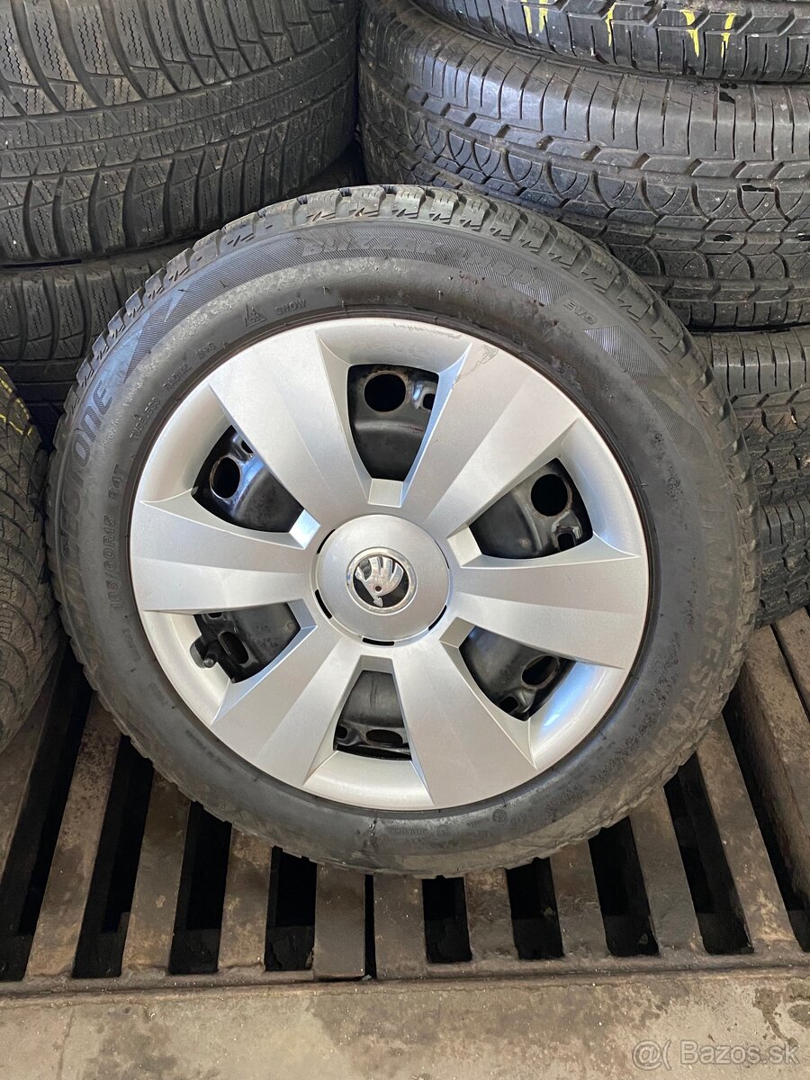 5x100 R15 6J ET38 Škoda Fabia + 185/60 R15